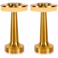 Eleganza e Funzionalità: Questo set di 2 lampade da tavolo senza fili CHICGLOW, con una raffinata finitura dorata, è perfetto ...