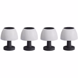 LAMPADA DA TAVOLO A LED SOLARE: LUMINA è una lampada da tavolo a LED senza fili di colore bianco freddo. Questa lampada a ene ...