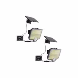 Set di 2 Proiettori Solari: 2X BRIGHTLY è un set di due proiettori con un pannello solare separato, che offre una totale fles ...