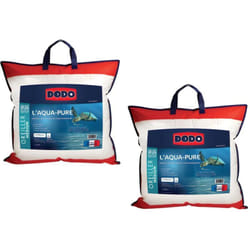 Guanciali 60 x 60 cm Rivestimento 100% Cotone biologico - Lotto di 2 - DODO AQUA-PURE