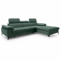 Stai cercando un divano accogliente e moderno? Opta per il divano letto SAMARA! Con il suo rivestimento in velluto e i poggia ...