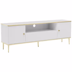 Caratteristiche Colore: Bianco Materiale: MDF, Truciolato Materiale (Base): Acciaio Finitura: Opaco, Melaminico 2 n porte Sis ...
