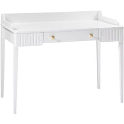 Scrivania consolle con 1 cassetto mdf Bianco opaco - renevi di Pascal Morabito