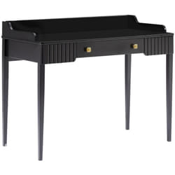 Scrivania consolle con 1 cassetto mdf Nero opaco - renevi di Pascal Morabito