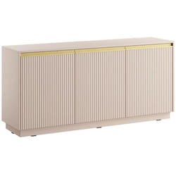 Credenza con 3 ante in mdf Beige e Dorato - posinia di Pascal Morabito
