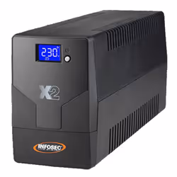 Infosec X2 LCD Touch 500 IEC, A linea interattiva, 0,5 kVA, Sinusoidale, 162 V, 290 V, 50/60 Hz