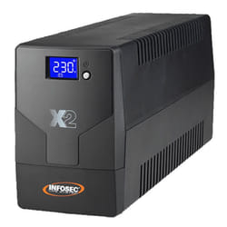 Infosec X2 LCD Touch 500 IEC gruppo di continuità (UPS) A linea interattiva 0,5 kVA 2 presa(e) AC