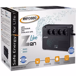 Infosec Zen Live 500 gruppo di continuità (UPS) A linea interattiva 0,5 kVA 300 W 4 presa(e) AC - Vista aggiuntiva 4