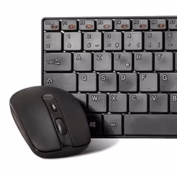 ADVANCE CLS-SLIM-BK tastiera Mouse incluso Universale RF Wireless AZERTY Francese Nero - Vista aggiuntiva 7