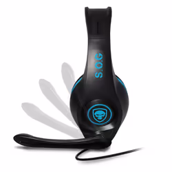 Spirit of Gamer PRO-SH5 Auricolare Cablato A Padiglione Gaming Nero, Blu - Vista aggiuntiva 3