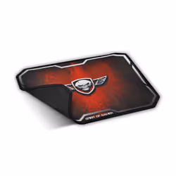 Spirit of Gamer Winged Skull, Nero, Rosso, Immagine, Gomma, Barra appoggiaferro antiscivolo, Tappetino per mouse per gioco da ...