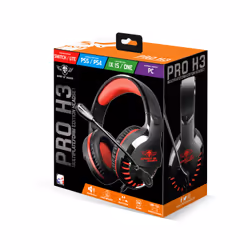 Spirit of Gamer PRO-H3 Auricolare Cablato A Padiglione Gaming Nero, Rosso - Vista aggiuntiva 3