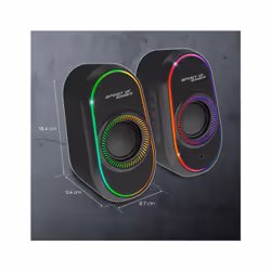 Spirit of Gamer FANATIC 500 DARK Nero Con cavo e senza cavo 3 W - Vista aggiuntiva 4