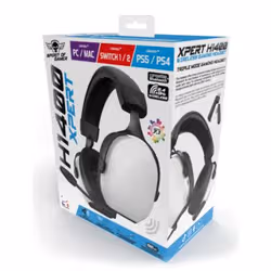 Spirit of Gamer XPERT H1400 Cuffie gaming Bluetooth Bianco, Nero - Vista aggiuntiva 5