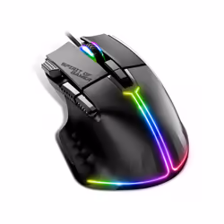 Spirit of Gamer PRO-M5, Mano destra, Ottico, USB tipo A, 12800 DPI, Nero
