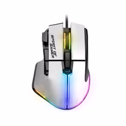 Spirit of Gamer PRO-M5 ARTIC, Mano destra, Ottico, USB tipo A, 12800 DPI, Bianco