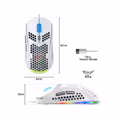 Spirit of Gamer PRO-M4 ARTIC mouse Gaming Mano destra USB tipo A Ottico 12800 DPI - Vista aggiuntiva 4