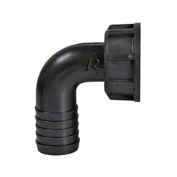 Raccordo in plastica curvo Ø1'/ 25mm per tubi irrigazione giardino Ribimex