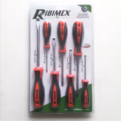 Fornita in confezione blisterata Set di 7 Cacciaviti Cacciaviti in cromo vanadio e testa magnetica Impugnatura ergonomica in ...