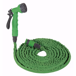 Ribimex Tubo estensibile di gomma 15m, 15 m, Nero, Verde, Solo tubi di gomma, Lattice, Poliestere, 5 bar