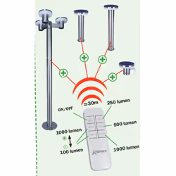 Ribimex PRLUMSOL4/M illuminazione da esterno