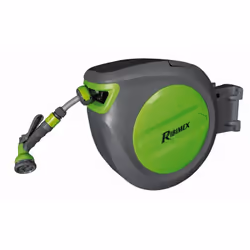 Questo avvolgitubo automatico da giardino da 30 m è stato progettato per facilitare l'irrigazione delle piante. Pronto all'us ...