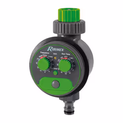 TIMER MANUALE PROGRAMMATORE IRRIGAZIONE RIBIMEX Funziona con 2 x AA LR6/1,5V. Dotato di filtro metallico.Indicatore di carica ...