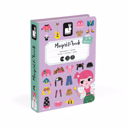 JANOD Girl's Costumes Magneti'book, 3 anno/i, Cartone, Viola