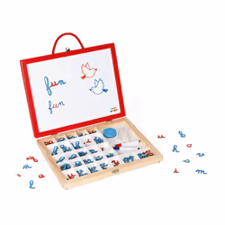 JANOD Essentiel - 4-in-1 Wooden Cursive Letters Kit, Legno