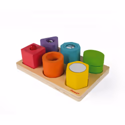 JANOD I Wood Shapes & Sounds 6-Block Puzzle (wood) - Vista aggiuntiva 4