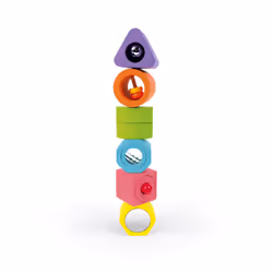 JANOD I Wood Shapes & Sounds 6-Block Puzzle (wood) - Vista aggiuntiva 5
