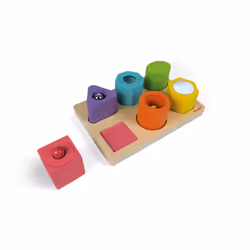 JANOD I Wood Shapes & Sounds 6-Block Puzzle (wood) - Vista aggiuntiva 6