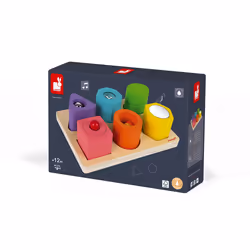 JANOD I Wood Shapes & Sounds 6-Block Puzzle (wood) - Vista aggiuntiva 7