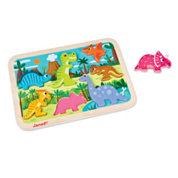 JANOD 07054 Puzzle con formine 7 pz Dinosauri