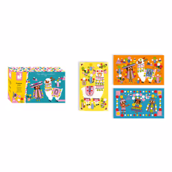JANOD Llama Pom Poms, Cartoncino, Plastica