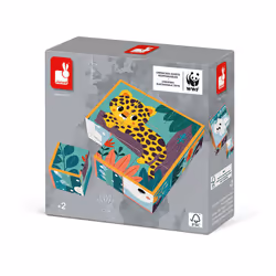 JANOD Animals Cardboard Cubes Set - In partnership with WWF® - Vista aggiuntiva 4