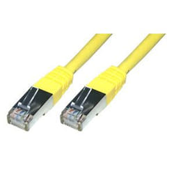 MCL Cable RJ45 Cat6 0.5m Yellow cavo di rete Giallo 0,5 m