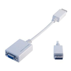 MCL CG-294C cavo e adattatore video 0,1 m VGA (D-Sub) DisplayPort Bianco