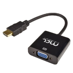 MCL CG-287C cavo e adattatore video HDMI tipo A (Standard) VGA (D-Sub) + 3.5mm Nero