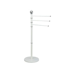 MSV 140385 Porta asciugamano Da terra Bianco