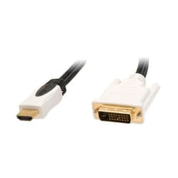 Connectland CL-CAB31008 cavo e adattatore video 1,8 m DVI-D HDMI tipo A (Standard) Nero, Bianco