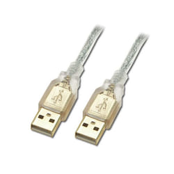 Connectland USB-AA-3M cavo USB USB 2.0 USB A Metallico, Argento