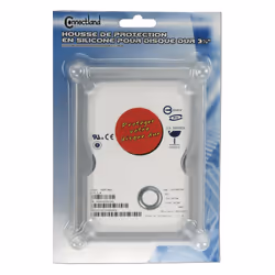 Connectland 1603005 custodia per unità di archiviazione Cover Silicone Bianco