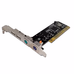 Connectland 0709014, PCI, PS2, USB 2.0, 2x PS/2, Nero, CE, FCC, N13059, 0,48 Gbit/s