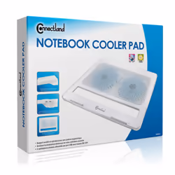 Connectland CL-NBK68019 base di raffreddamento per laptop 43,2 cm (17") Bianco - Vista aggiuntiva 4