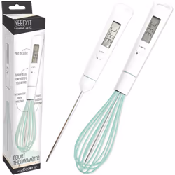 L'USTENSILE MALIN - La frusta termometro è l'accessorio da cucina 2 in 1 per mescolare e padroneggiare la temperatura dei vos ...