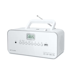 Muse M-28RDW impianto stereo portatile Digitale 3 W FM, MW Bianco Riproduzione MP3