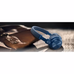 Muse M-276BTB cuffia e auricolare Con cavo e senza cavo A Padiglione Musica e Chiamate Bluetooth Blu - Vista aggiuntiva 4