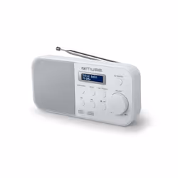 Muse M-109 DBW, Portatile, DAB+, FM, PLL, 87,5 - 108 MHz, 174.928 - 239.2 MHz, Scansione automatica, Auto store, LCD