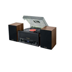 Muse MT-120 MB Sistema audio midi per la casa Nero, Trasparente, Legno Manuale